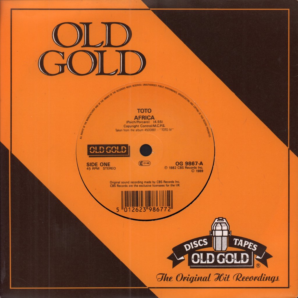Toto - Africa - 7 Inch