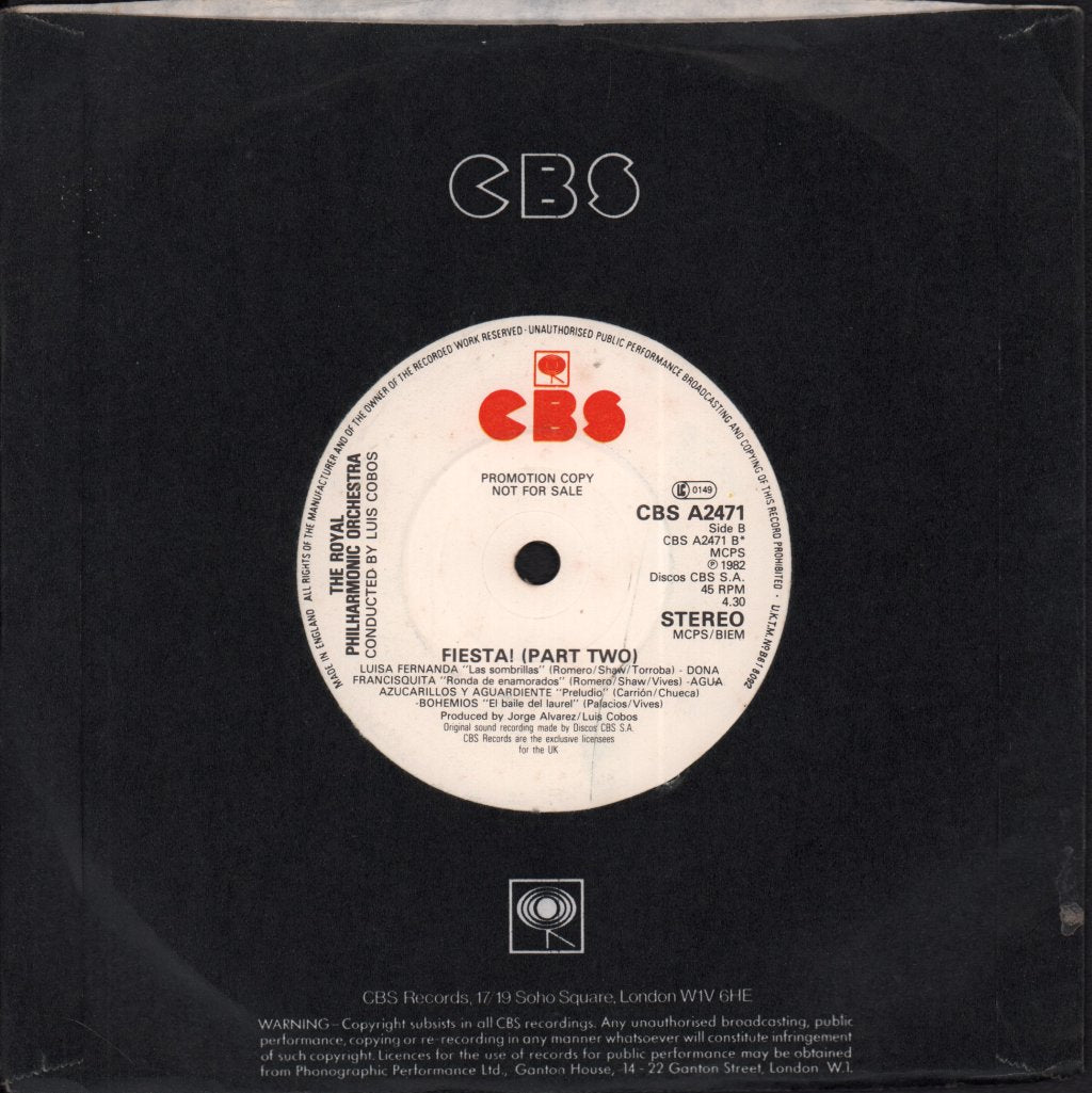 Royal Philharmonic Orchestra - Fiesta - 7 Inch