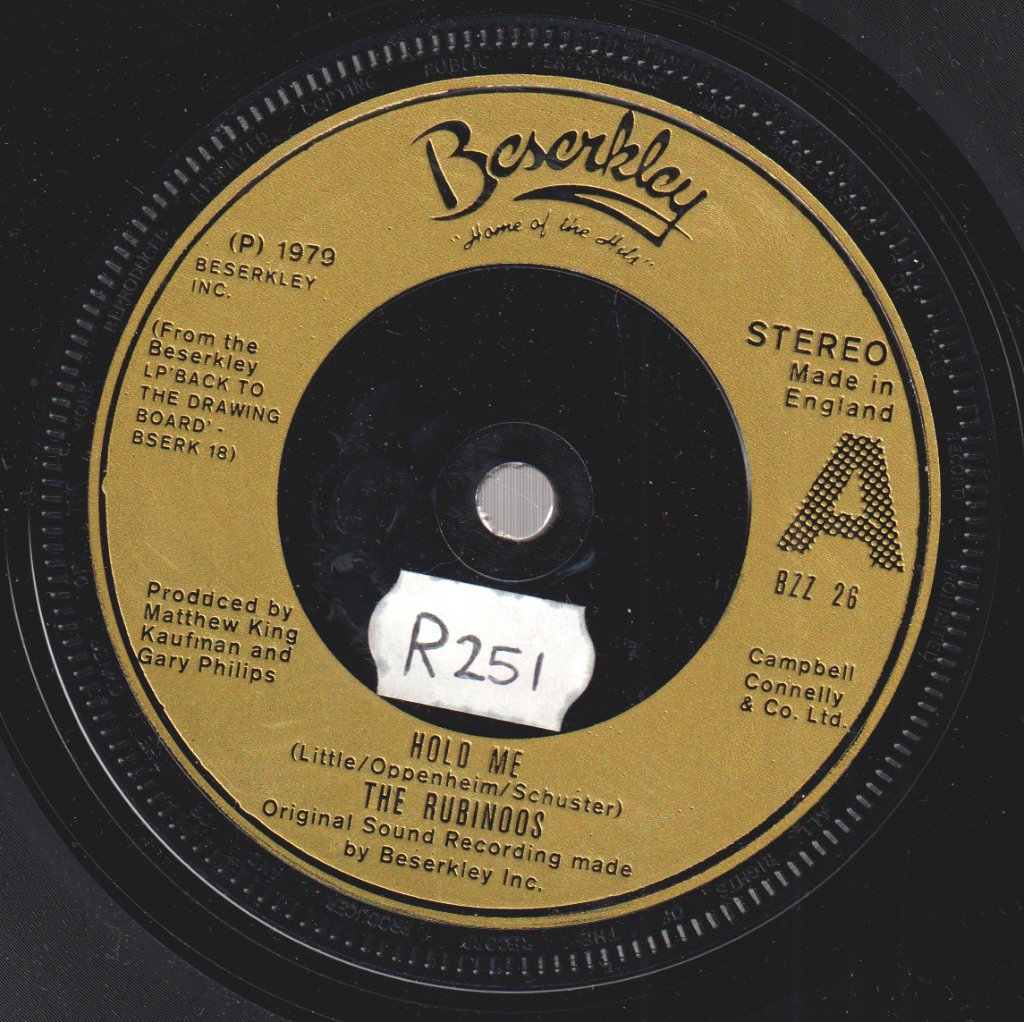 Rubinoos - Hold Me - 7 Inch