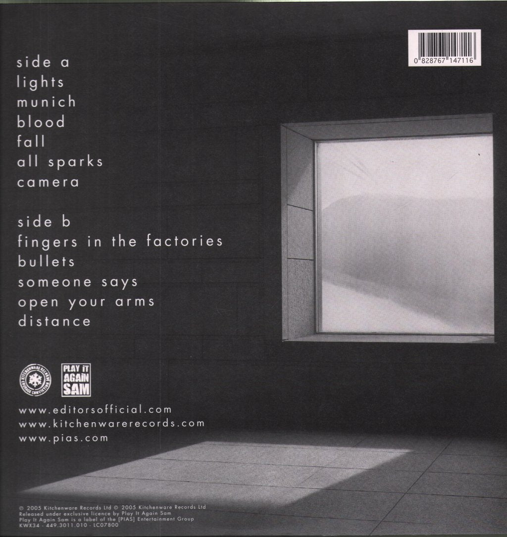 Editors - Back Room - Lp