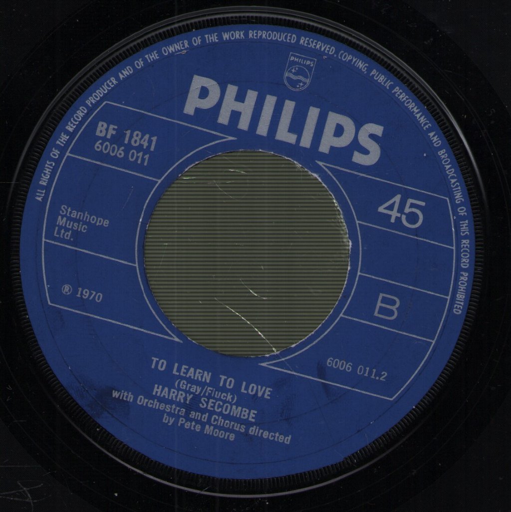Harry Secombe - Song Of Santa Vittoria - 7 Inch