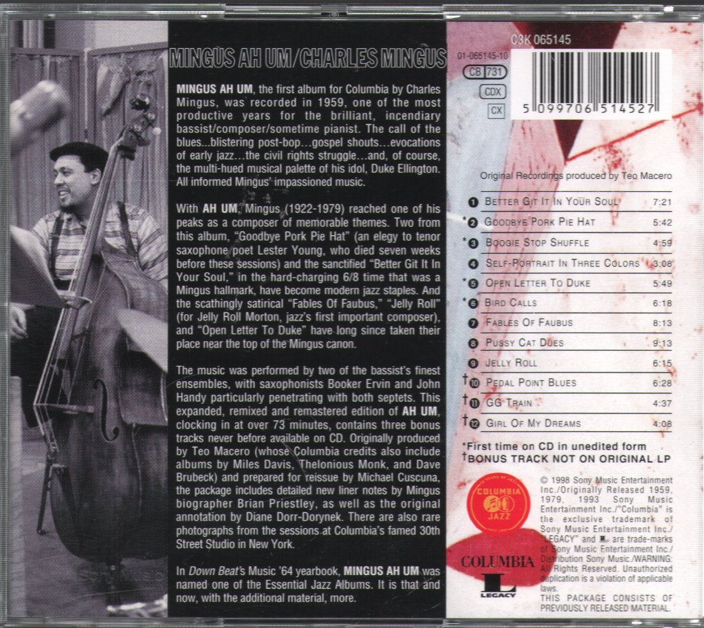 Charles Mingus - Complete 1959 Columbia Recordings - Cd Set