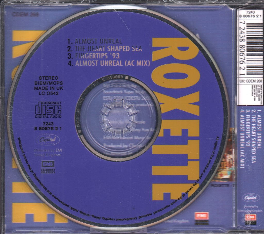 Roxette - Almost Unreal - Cd