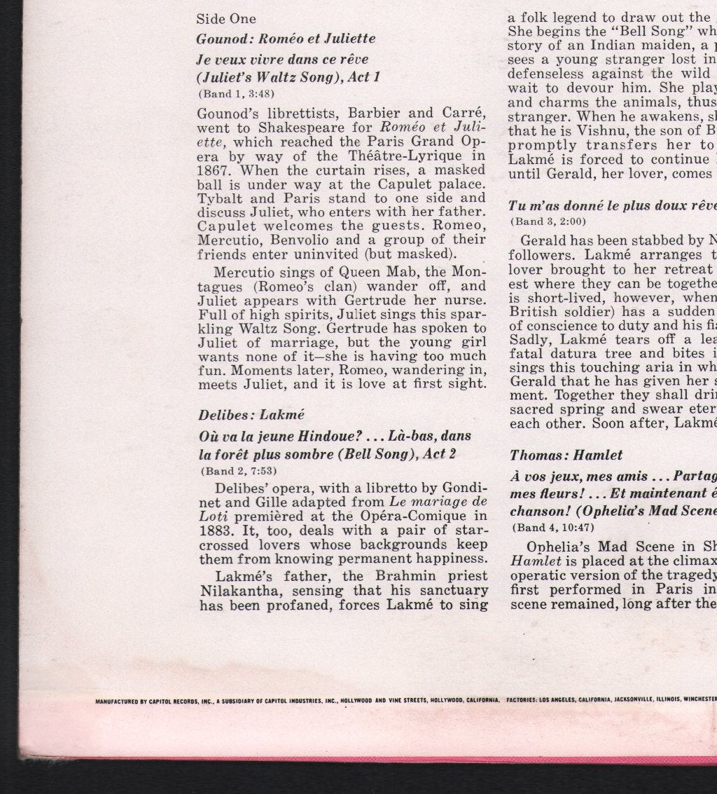 Mady Mesple / Paris Opera Orchestra / Jean-Pierre Marty - Coloratura Arias From French Opera - Lp