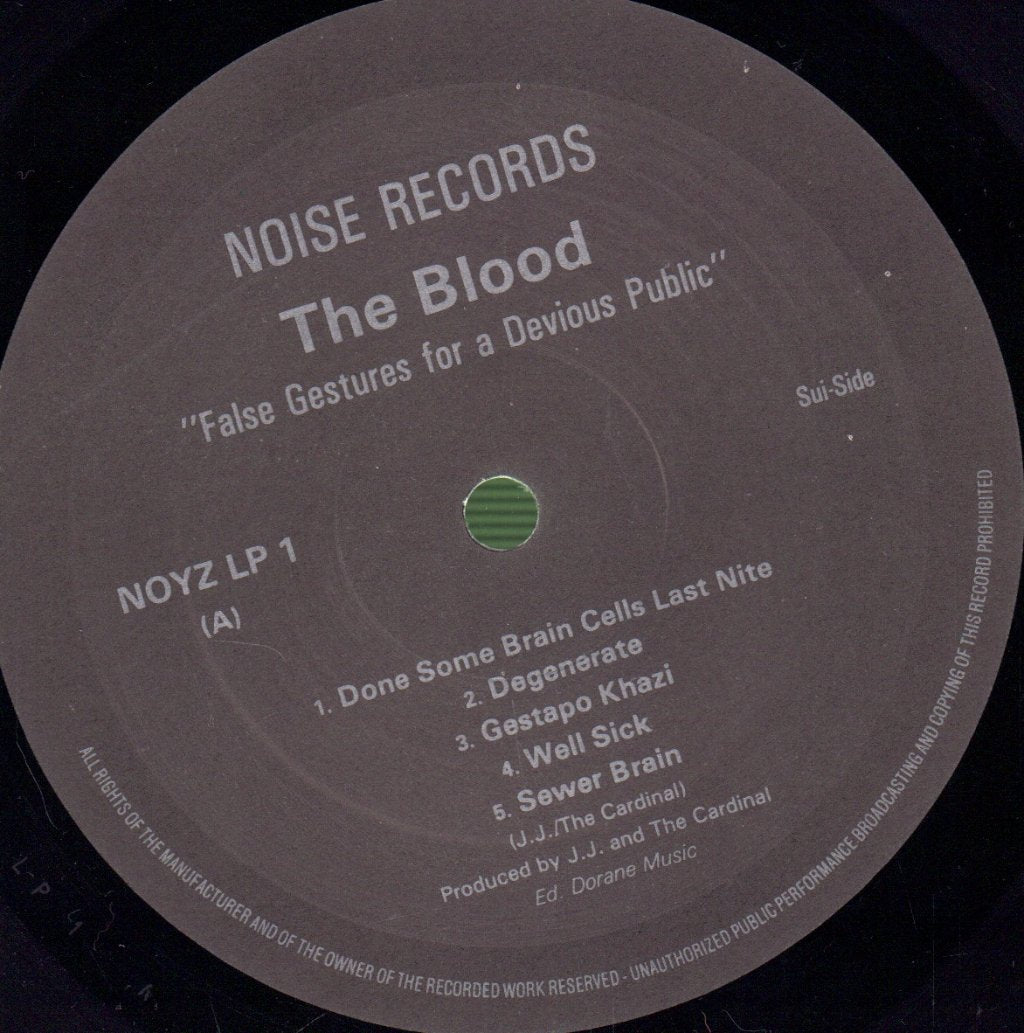 Blood - False Gestures For A Devious Public - Lp
