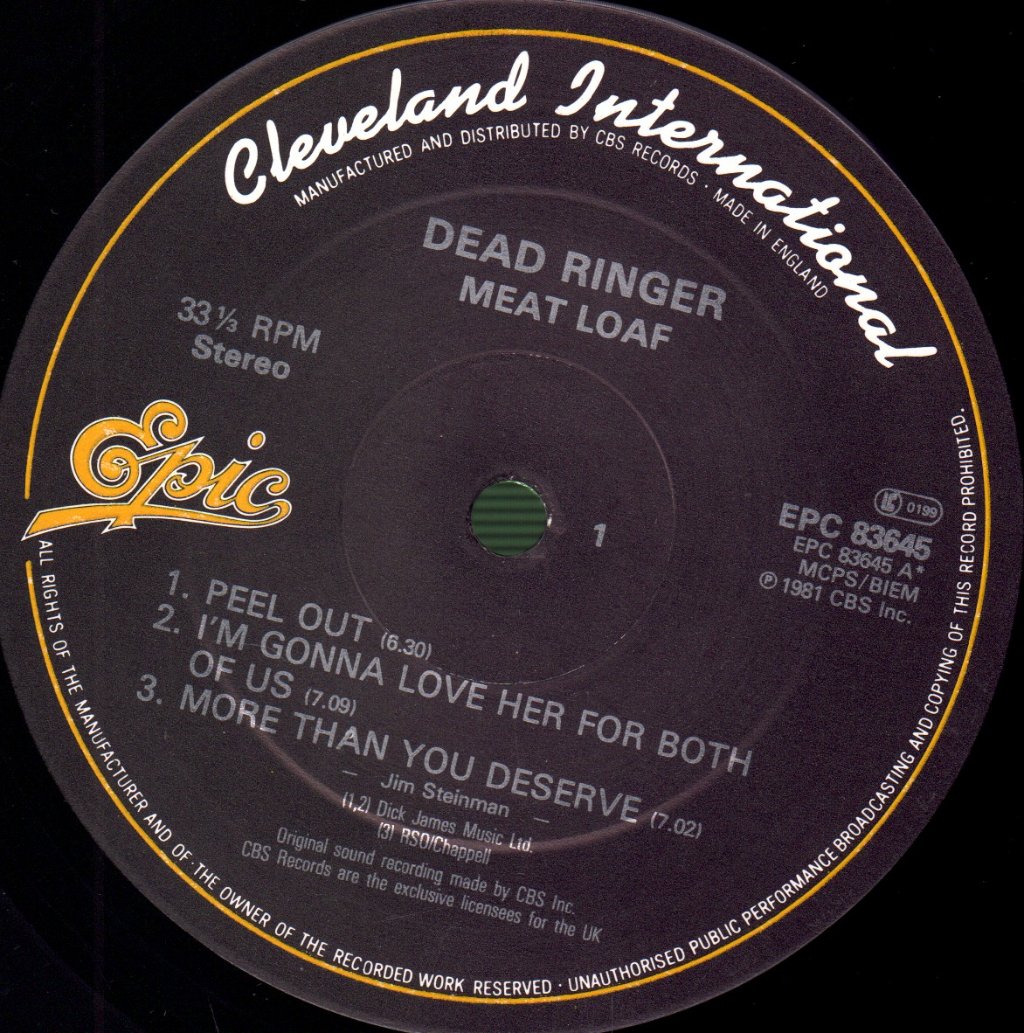 Meat Loaf - Dead Ringer - Lp
