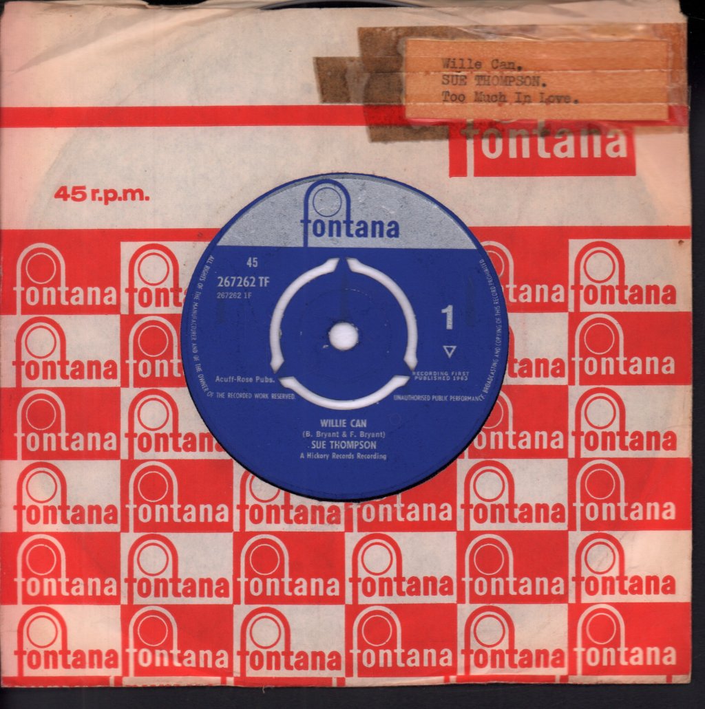 Sue Thompson - Willie Can - 7 Inch