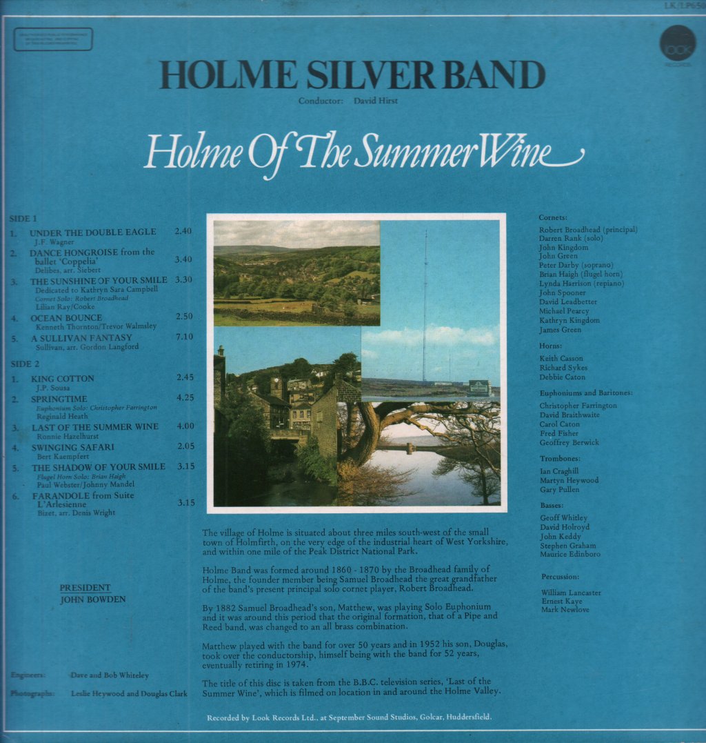 Holme Silver Band - Holme Of The Summer Wine - Lp