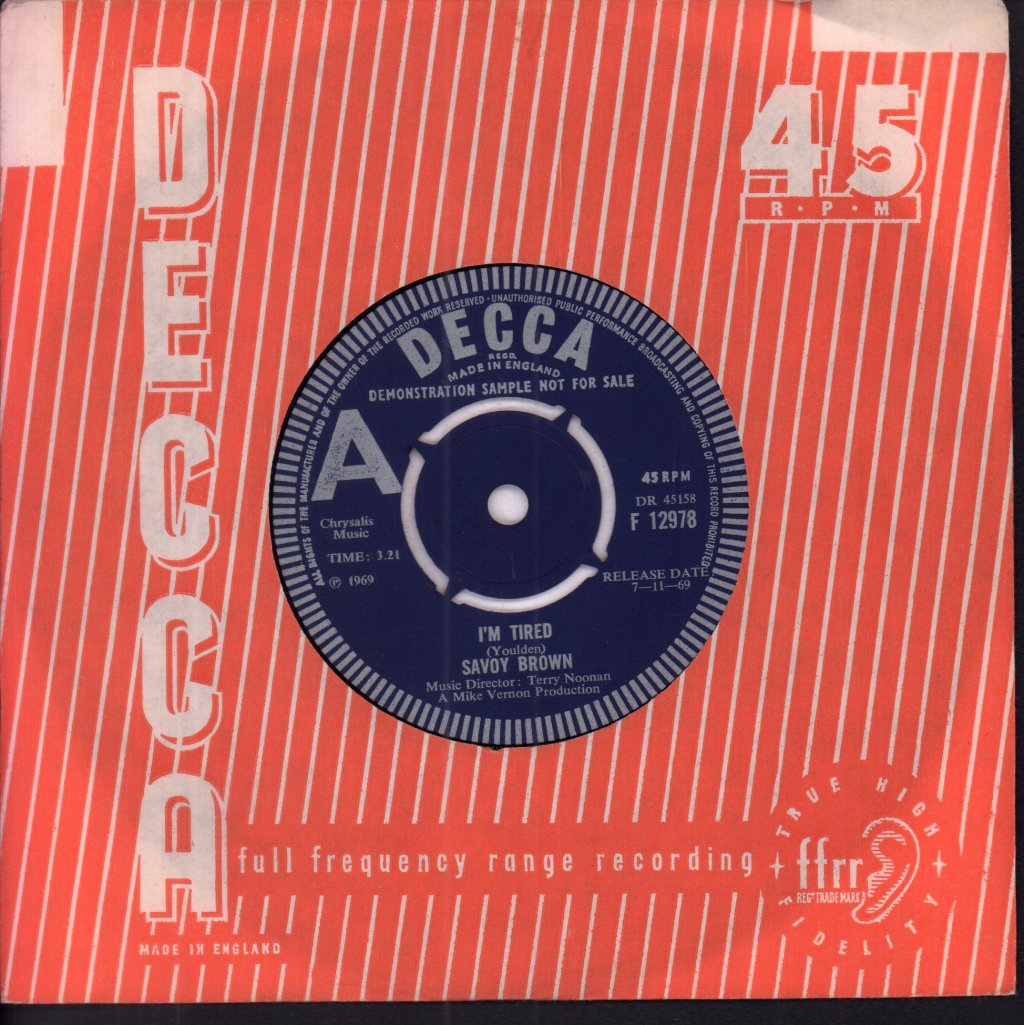 Savoy Brown - I'm Tired - 7 Inch