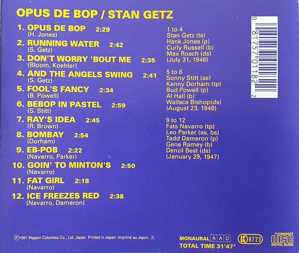 Stan Getz, Sonny Stitt, Fats Navarro, Bud Powell etc - Opus De Bop - Cd