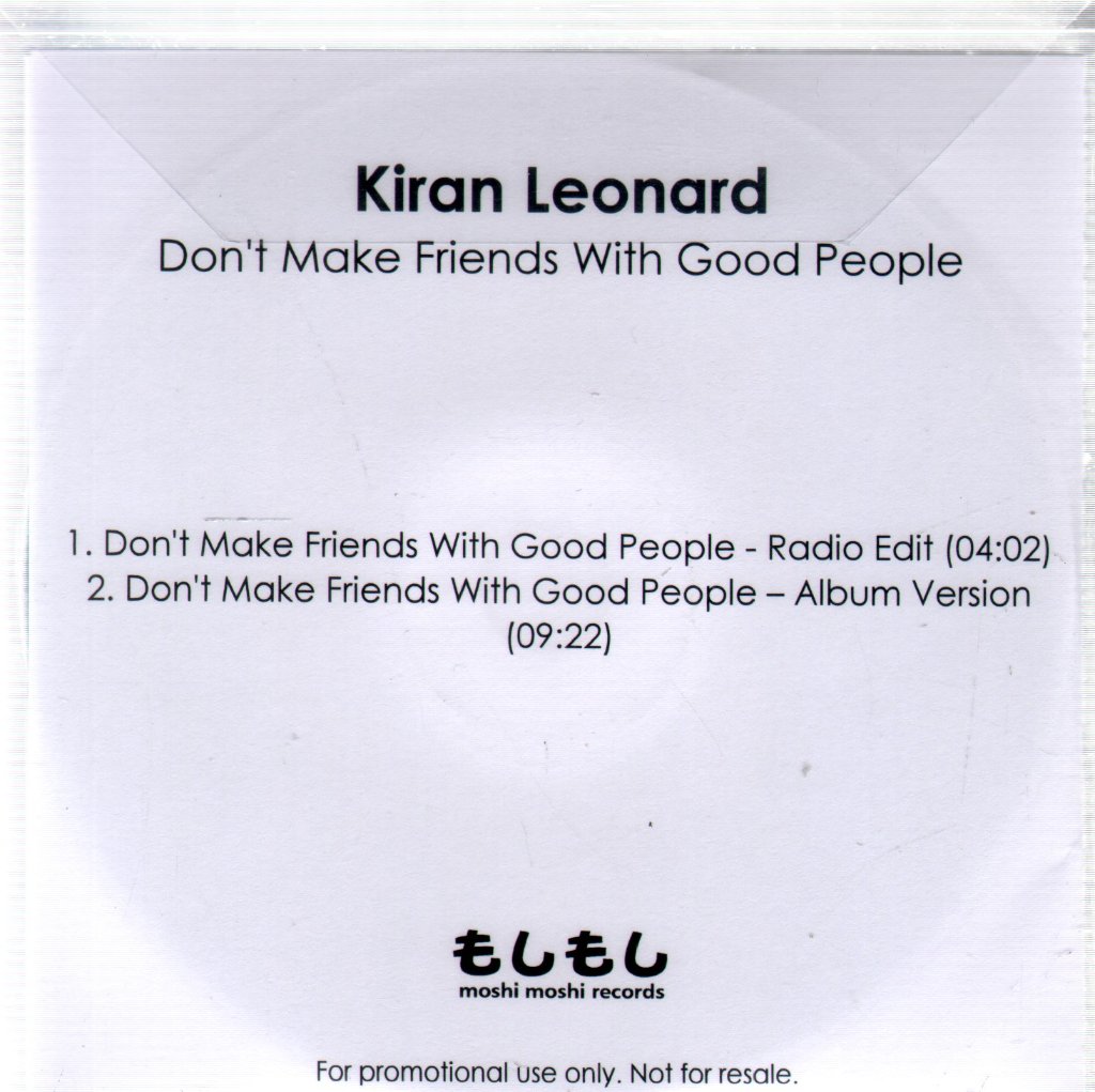 Kiran Leonard - Don't Make Friends With Good People - Cdr