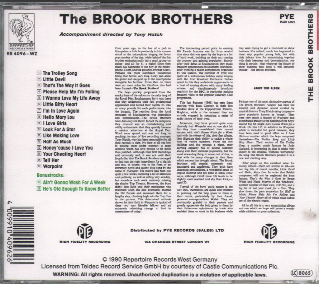 Brook Brothers - Brook Brothers - Cd
