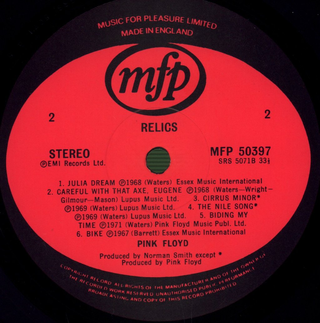 Pink Floyd - Relics - Lp
