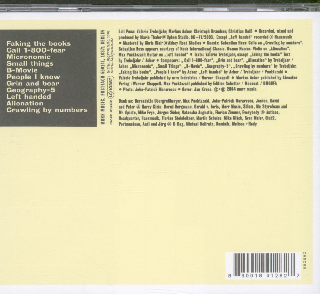 Lali Puna - Faking The Books - Cd