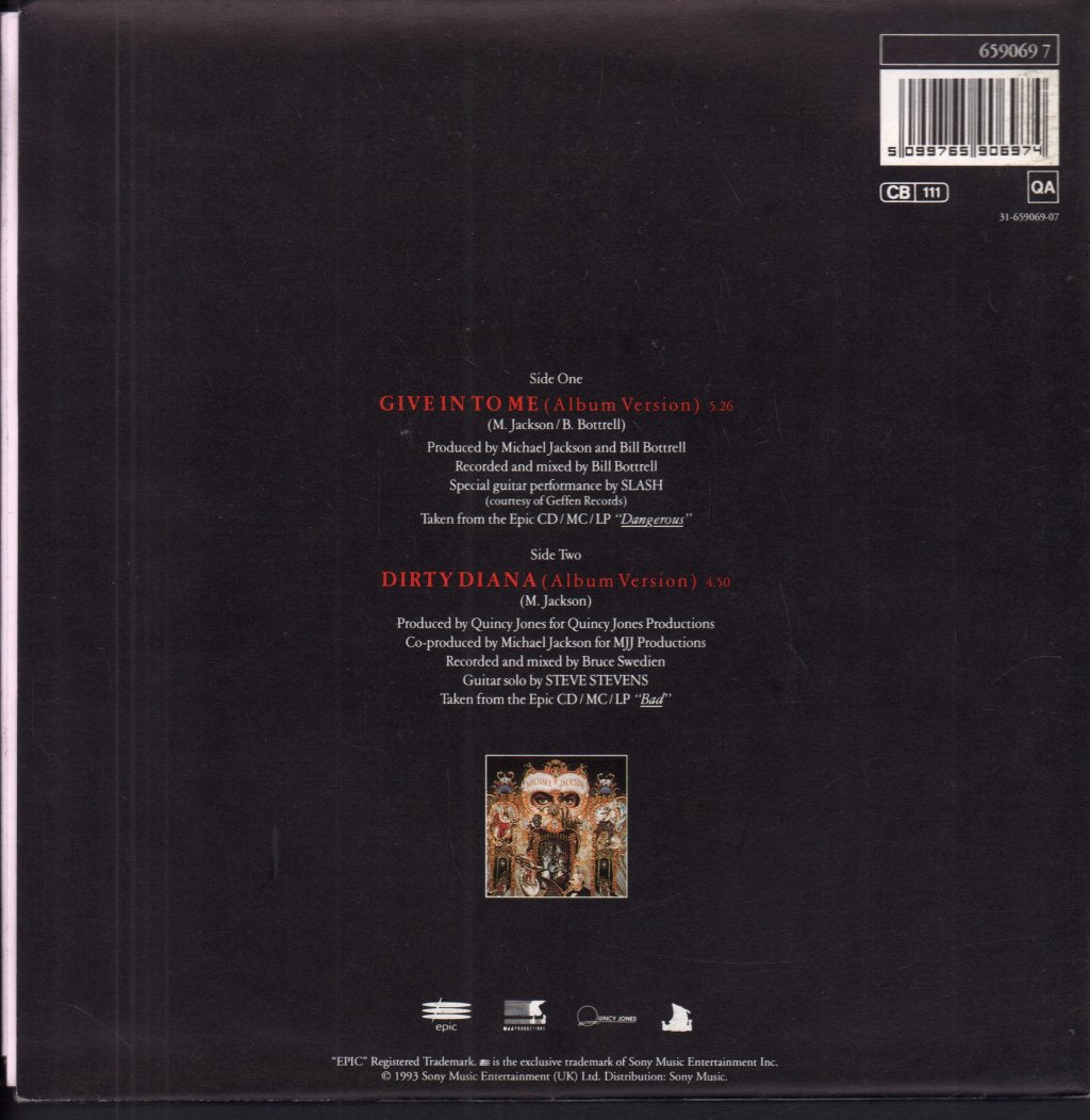 Michael Jackson - Give In To Me - 7 Inch