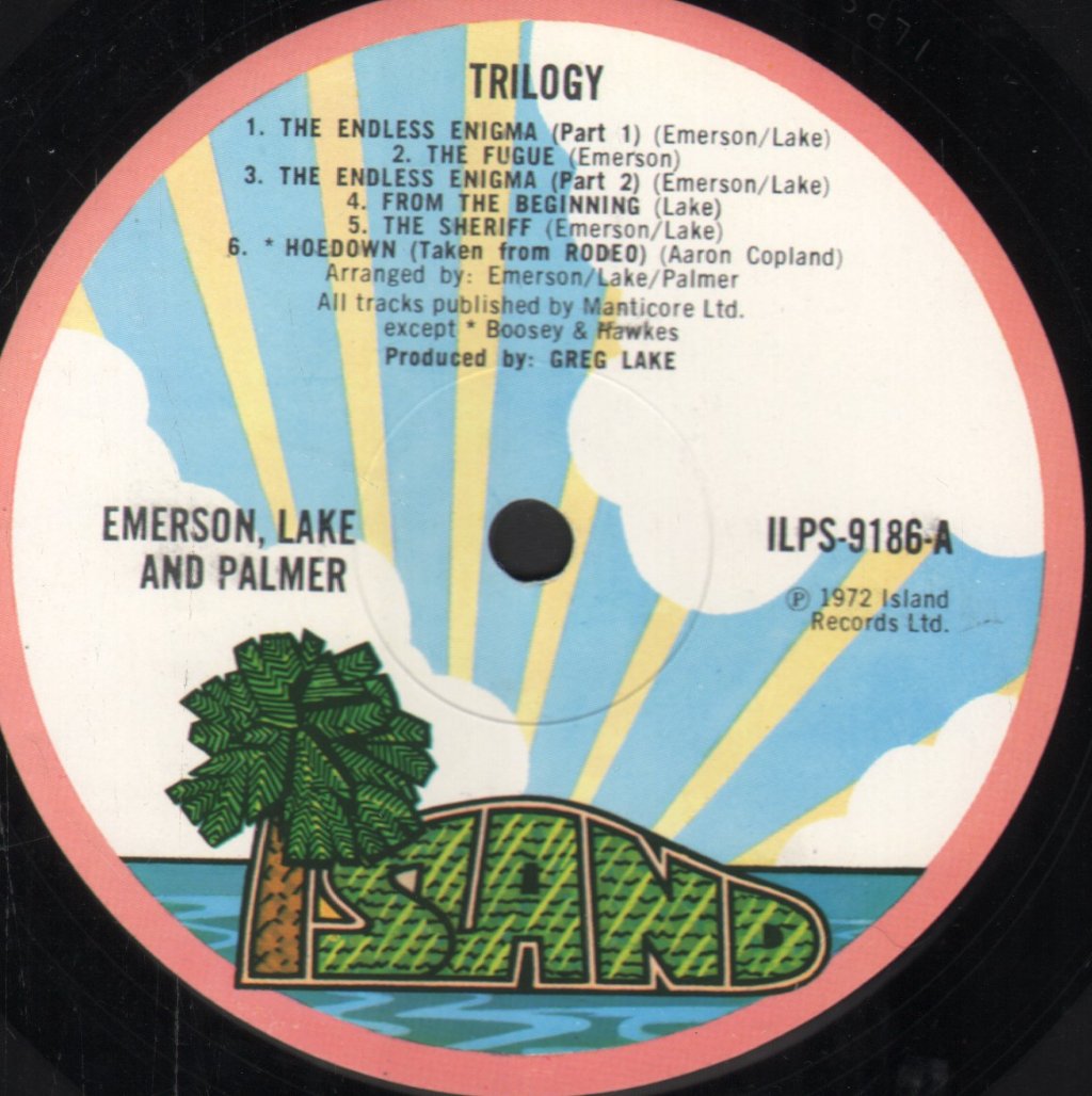 Emerson Lake And Palmer - Trilogy - Lp