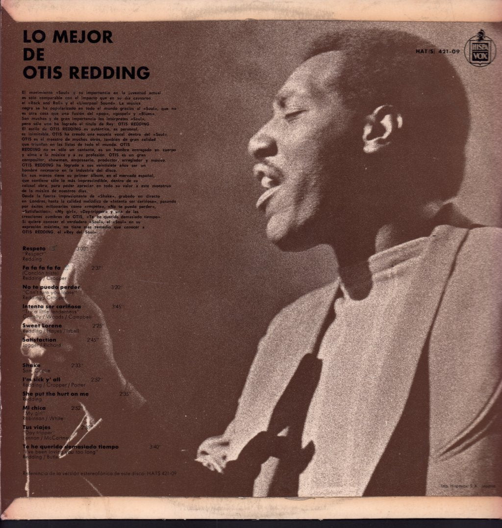 Otis Redding - Lo Mejor De - Lp