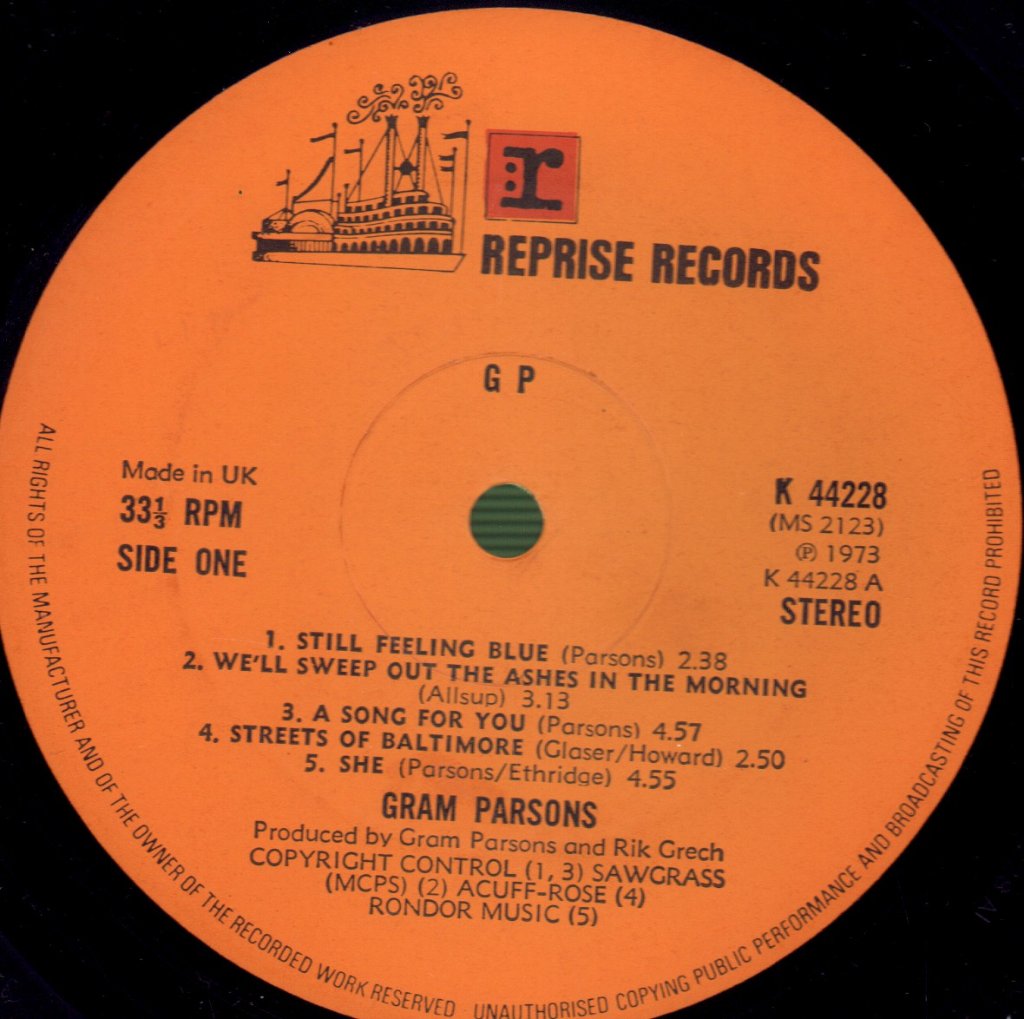 Gram Parsons - Gp - Lp