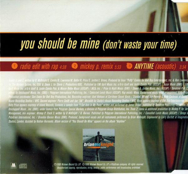 Brian Mcknight Featuring Mase - You Should Be Mine (Don't Waste Your Time) - Cd