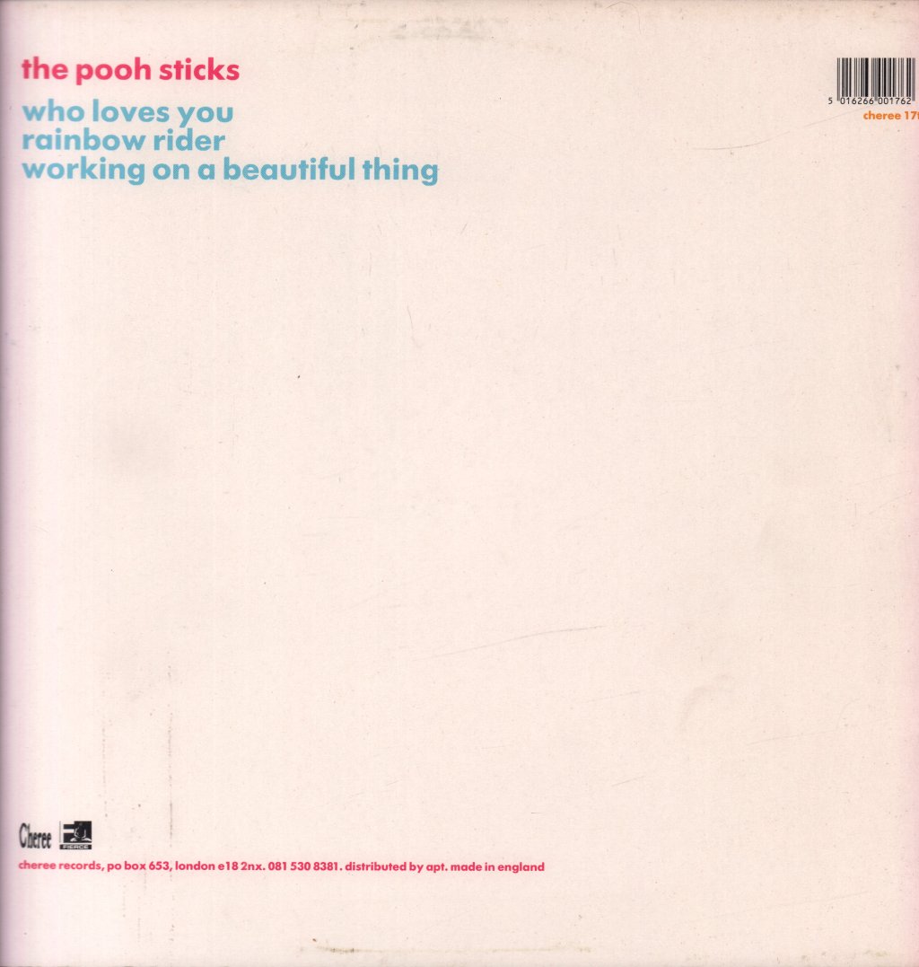 Pooh Sticks - Who Loves You - 12 Inch