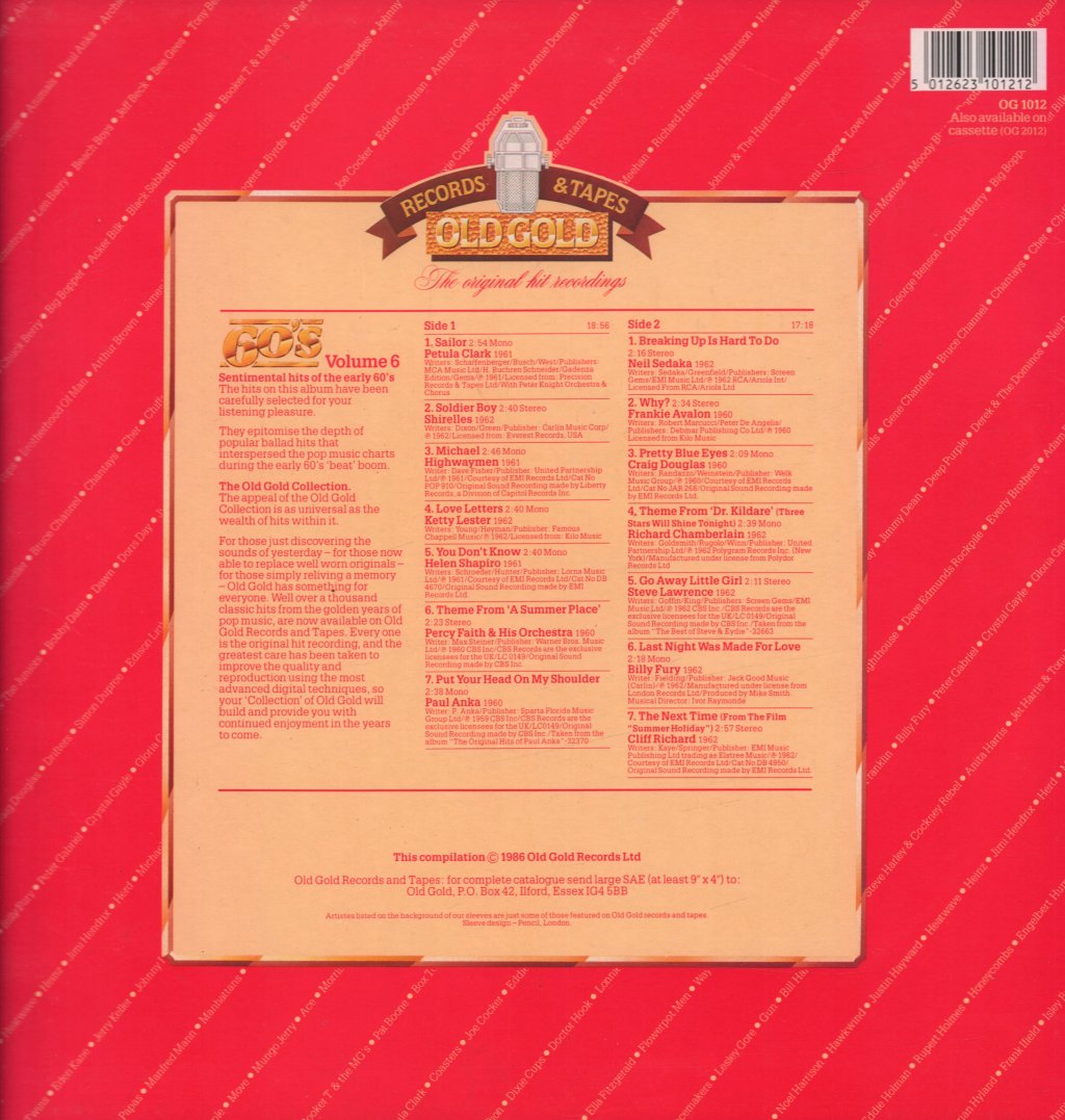 Various Artists - 60'S Volume 6 - Lp