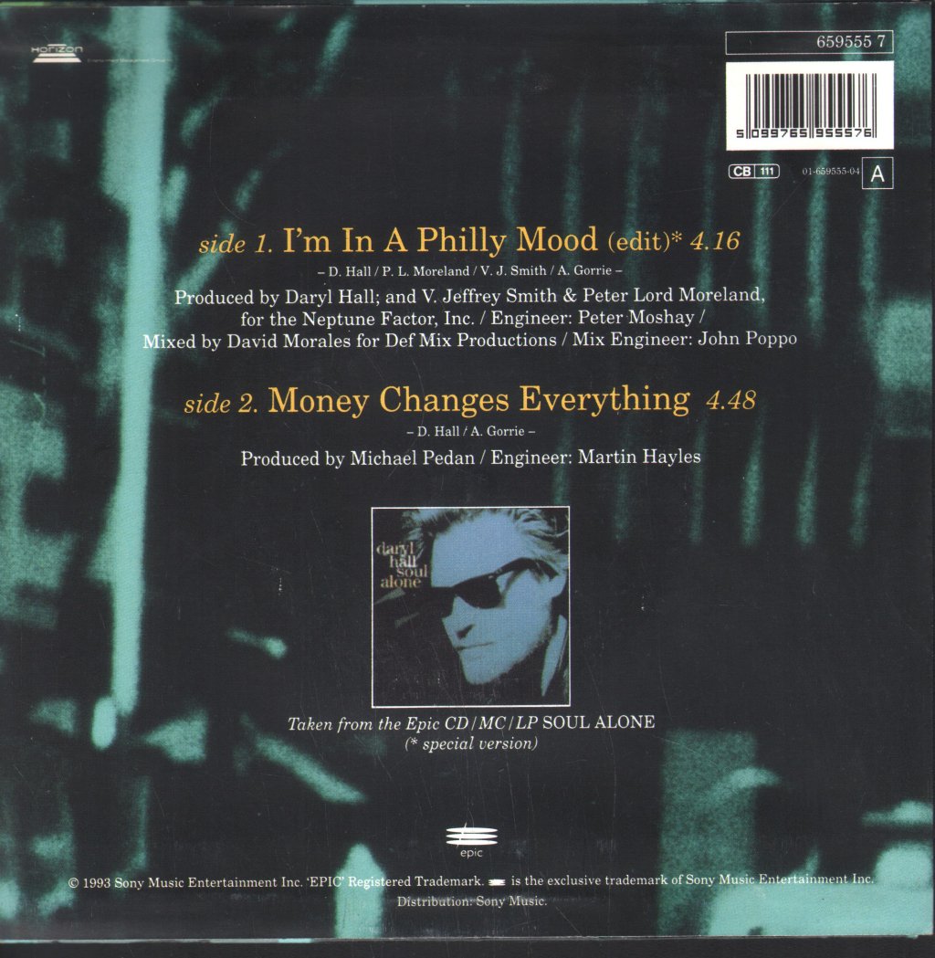 Daryl Hall - I'm In A Philly Mood - 7 Inch