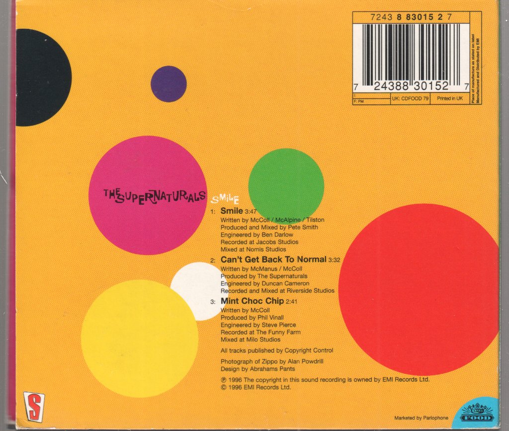 Supernaturals - Smile - Cd
