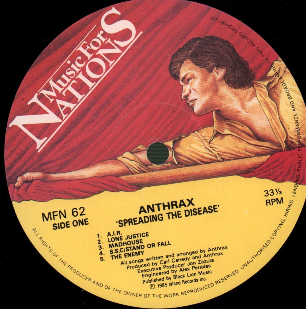 Anthrax - Spreading The Disease - Lp