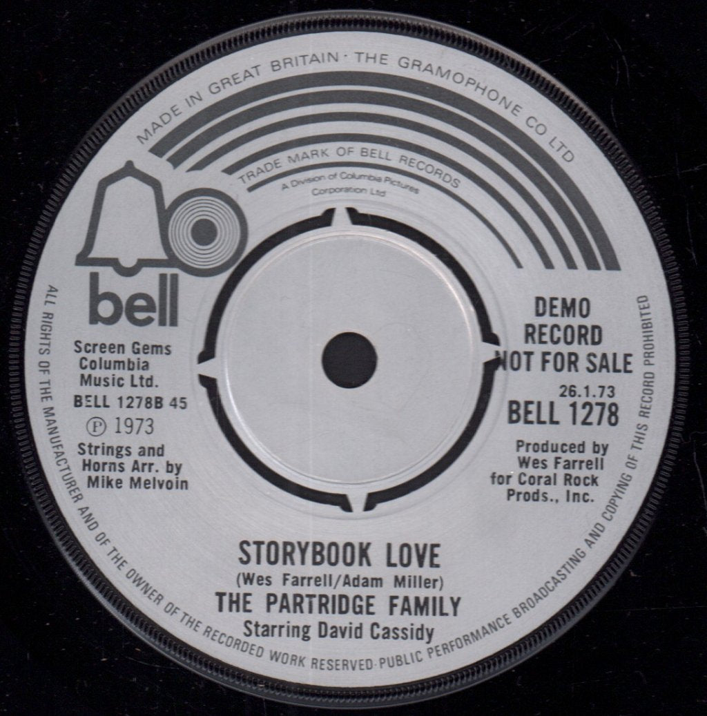Partridge Family - Looking Thru The Eyes Of Love - 7 Inch