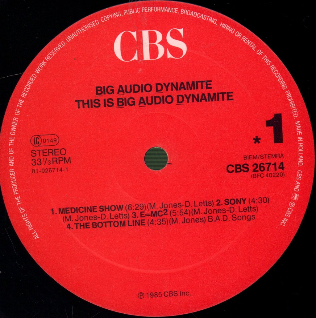 Big Audio Dynamite - This Is Big Audio Dynamite - Lp