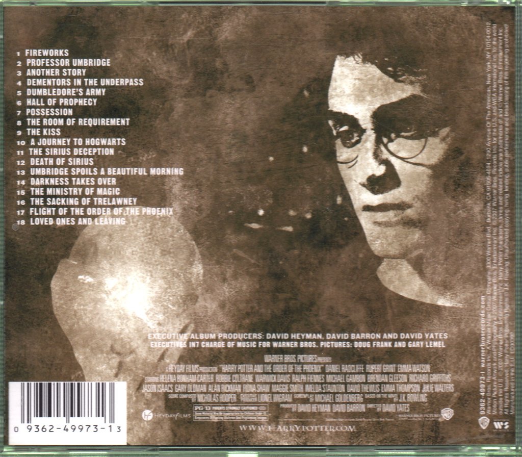 Nicholas Hooper - Harry Potter And The Order Of The Phoenix (Original Motion Picture Soundtrack) - Cd