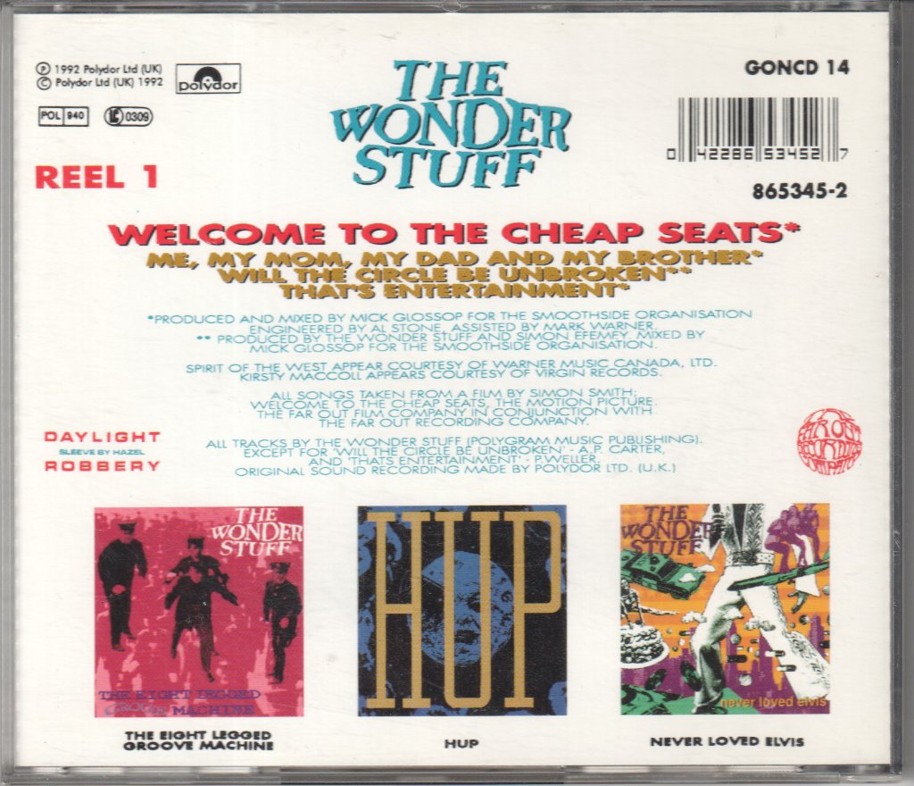 Wonder Stuff - Welcome To The Cheap Seats - Cd