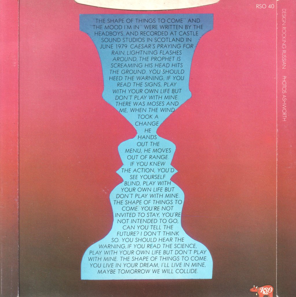 Headboys - Shape Of Things To Come - 7 Inch