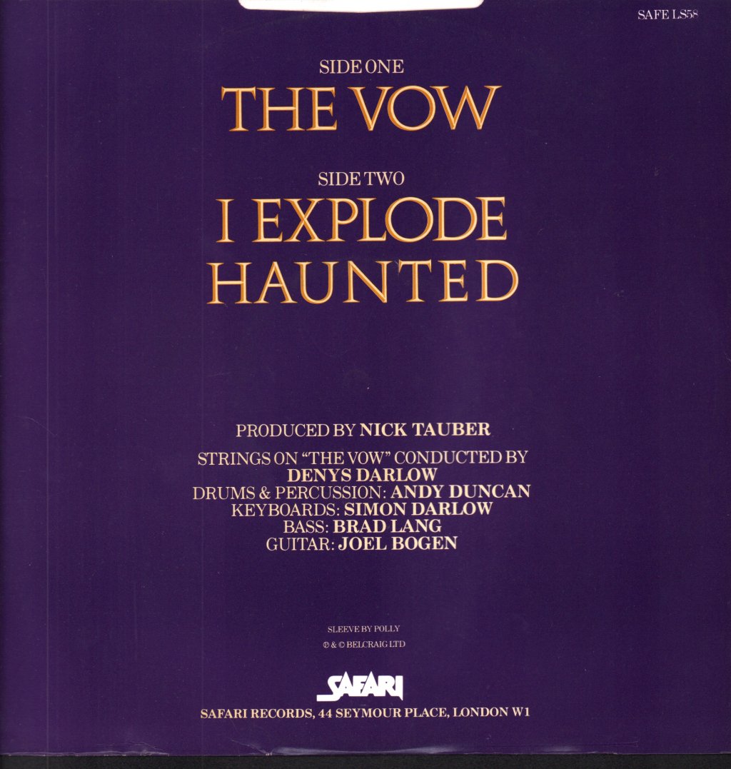 Toyah - Vow - 12 Inch