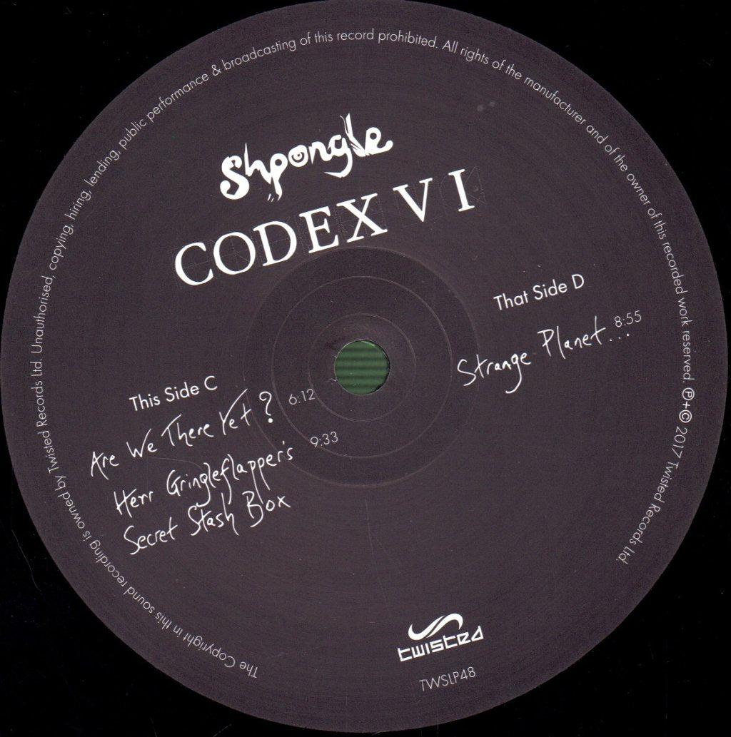 Shpongle - Codex VI - Triple Lp