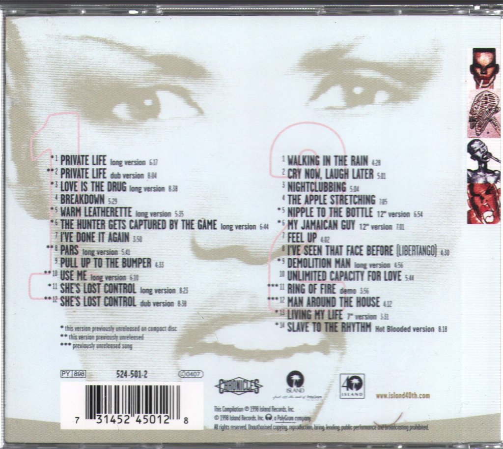 Grace Jones - Private Life: The Compass Point Sessions - Double Cd