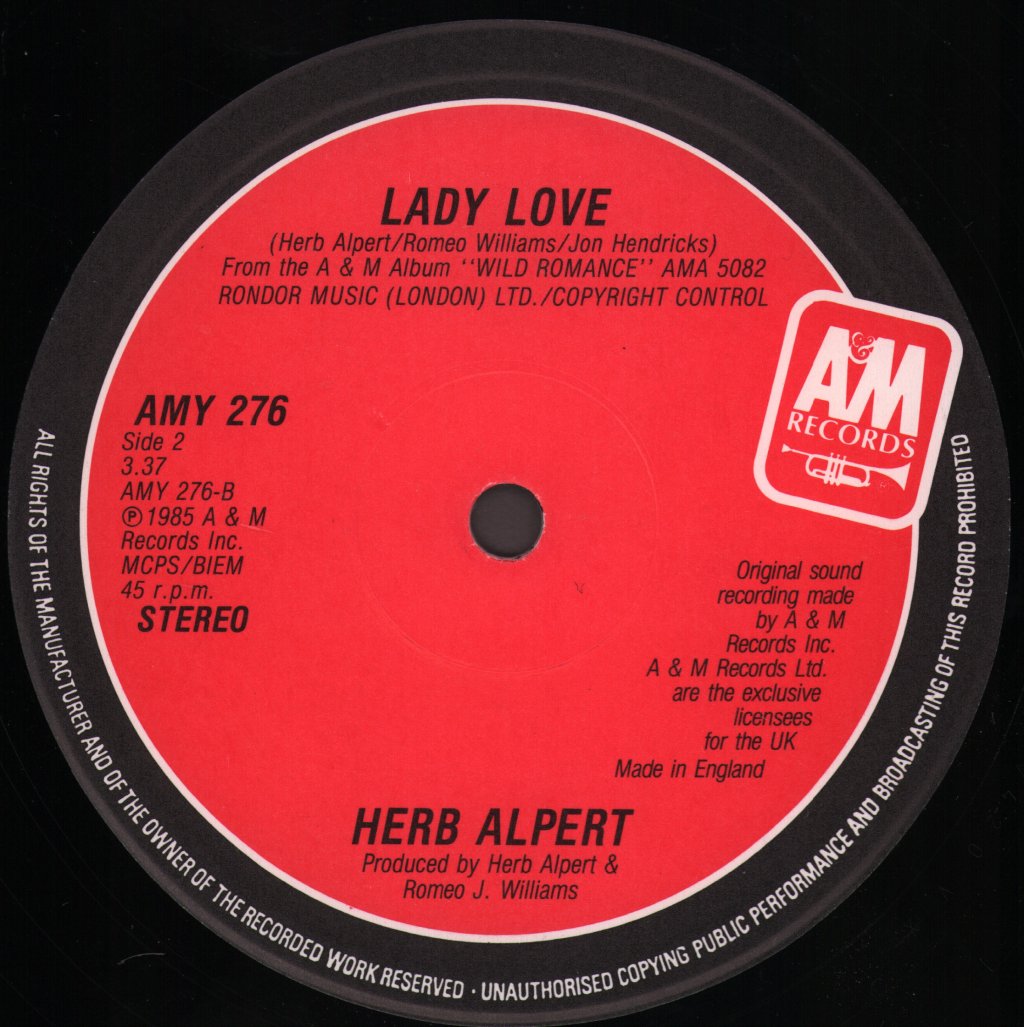 Herb Alpert - 8 Ball - 12 Inch