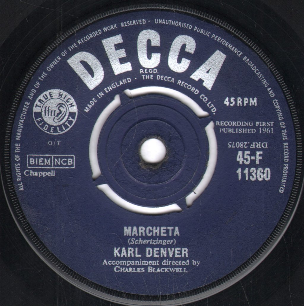 Karl Denver - Marcheta - 7 Inch