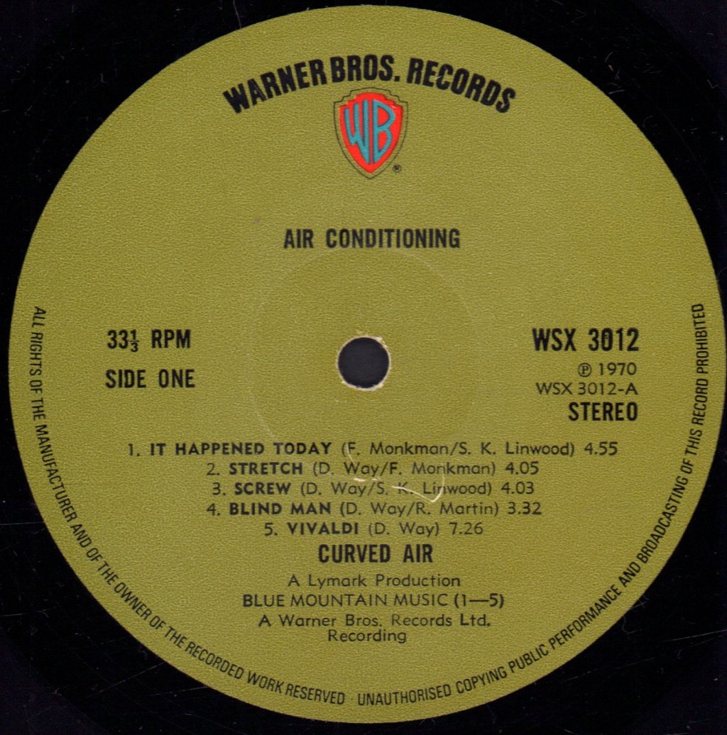 Curved Air - Air Conditioning - Lp