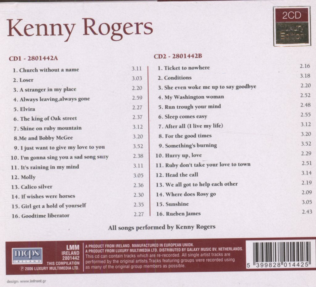 Kenny Rogers - Kenny Rogers - Cd Set
