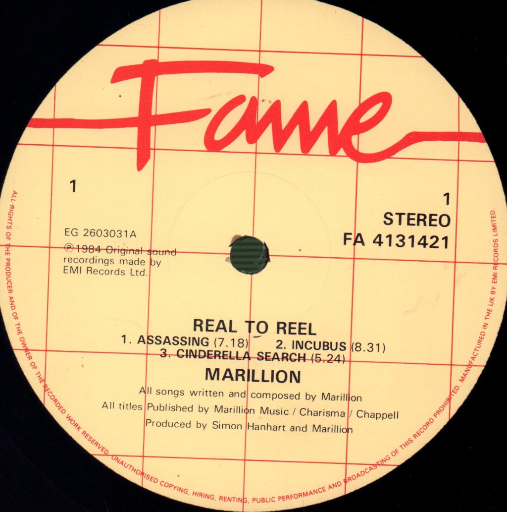 Marillion - Real To Reel - Lp