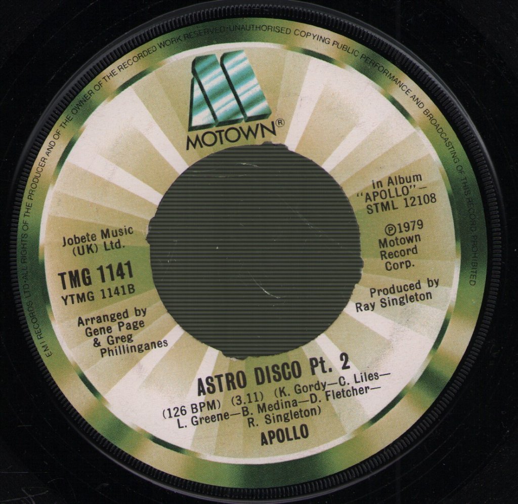 Apollo (soul) - Astro Disco Pt.1 / Astro Disco Pt.2 - 7 Inch