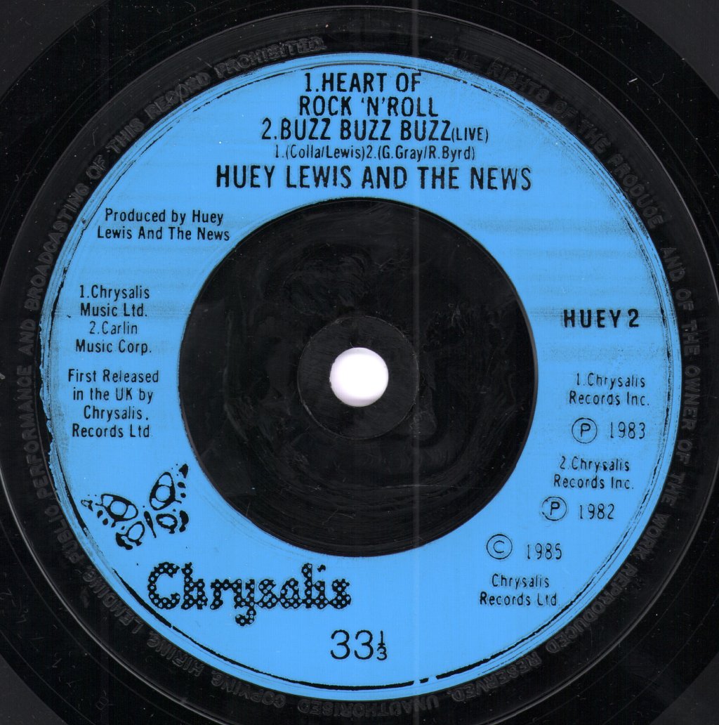 Huey Lewis And The News - Heart And Soul - 7 Inch
