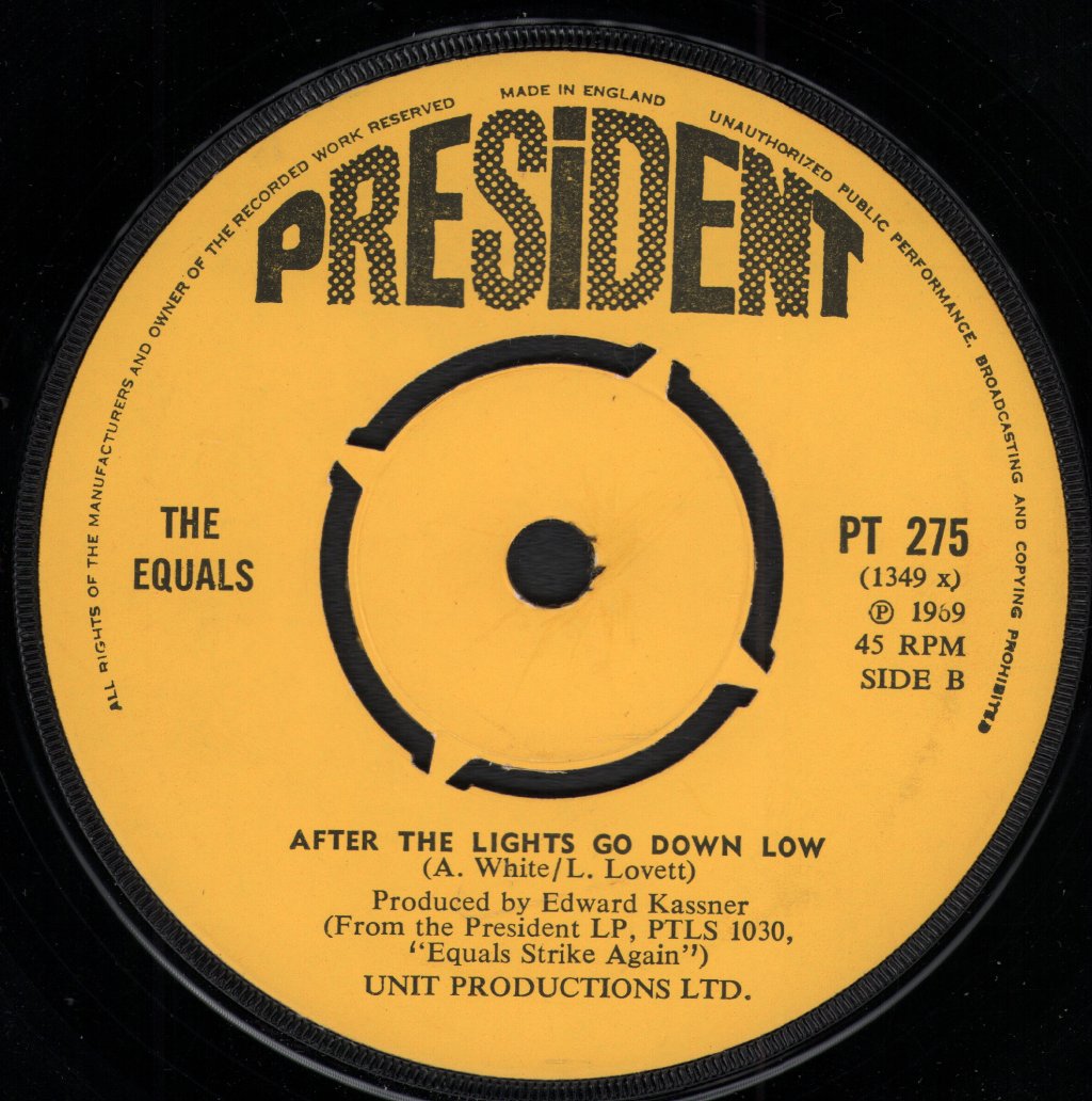 Equals - Rub A Dub Dub - 7 Inch