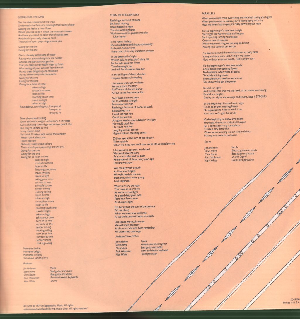Yes - Going For The One - Lp