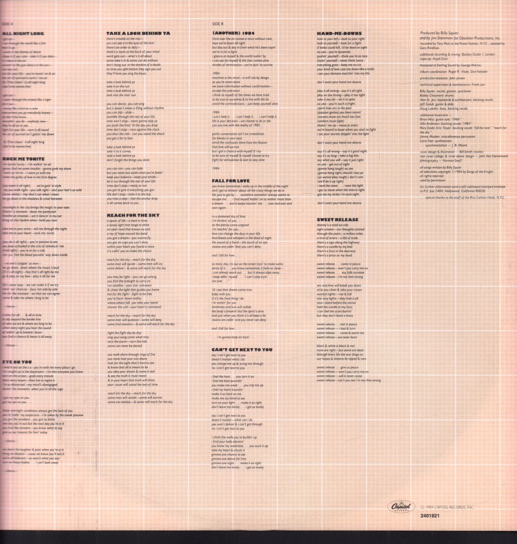 Billy Squier - Signs Of Life - Lp