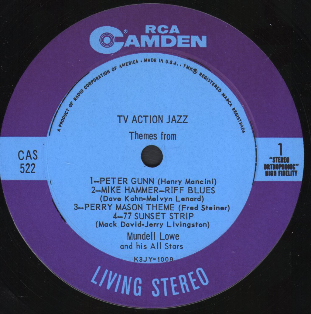 Mundell Lowe And His All Stars - TV Action Jazz! - Lp