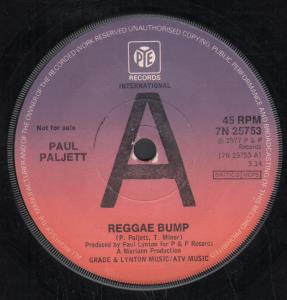 Paul Paljett - Reggae Bump - 7 Inch