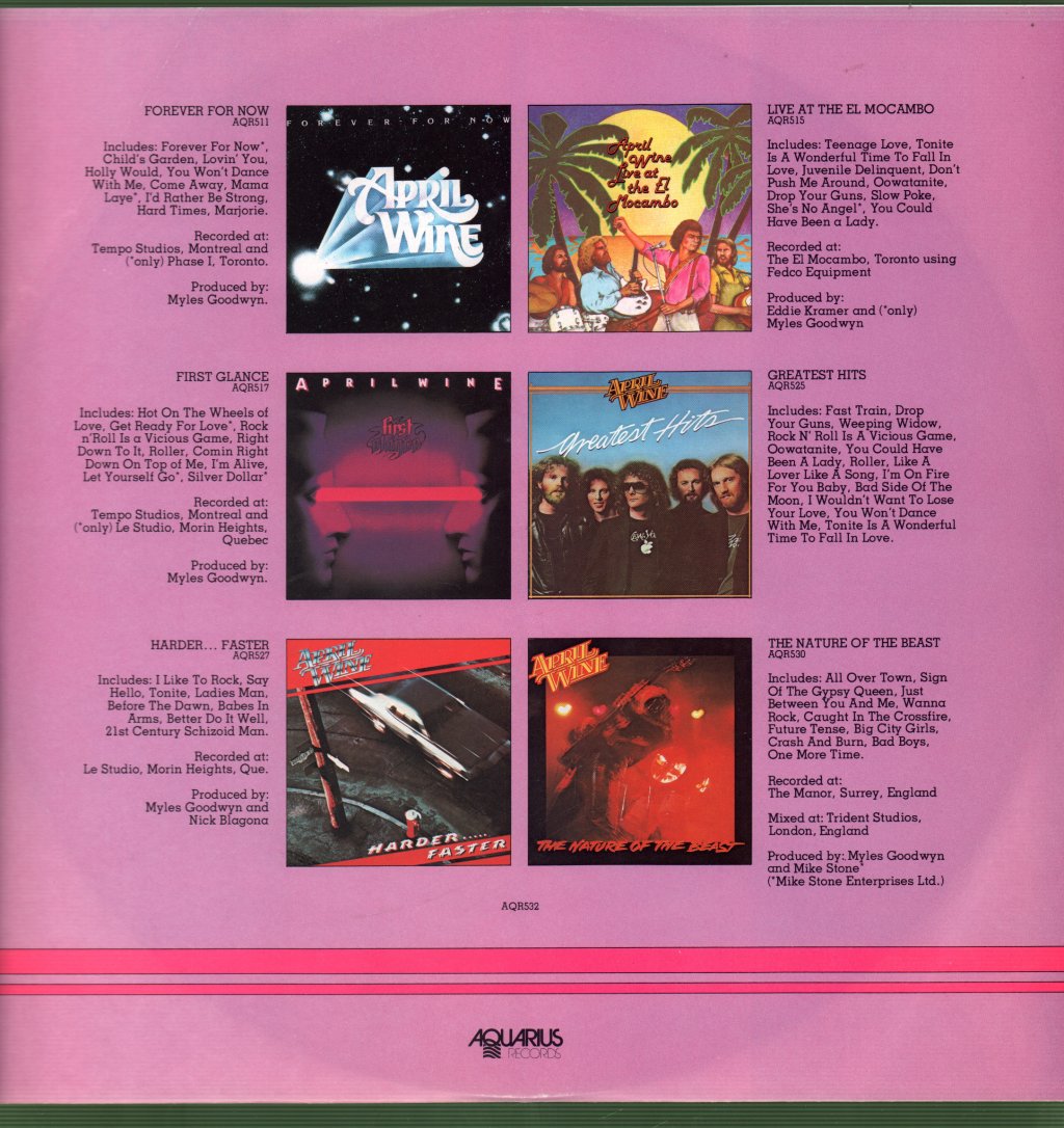 April Wine - Best Of April Wine Rock Ballads - Lp