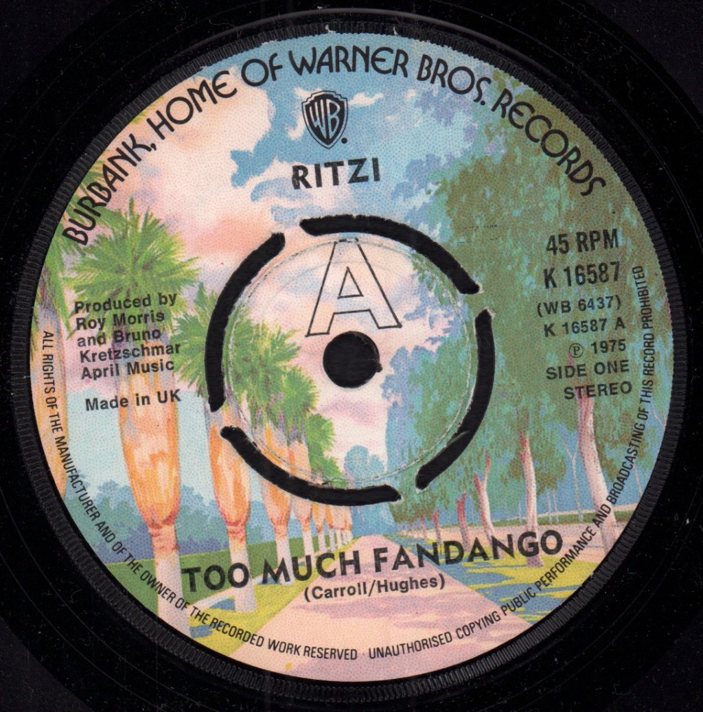Ritzi - Too Much Fandango - 7 Inch